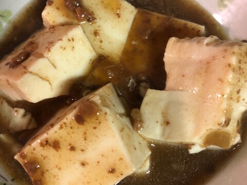 鶏ひき肉と豆腐のすき焼き煮